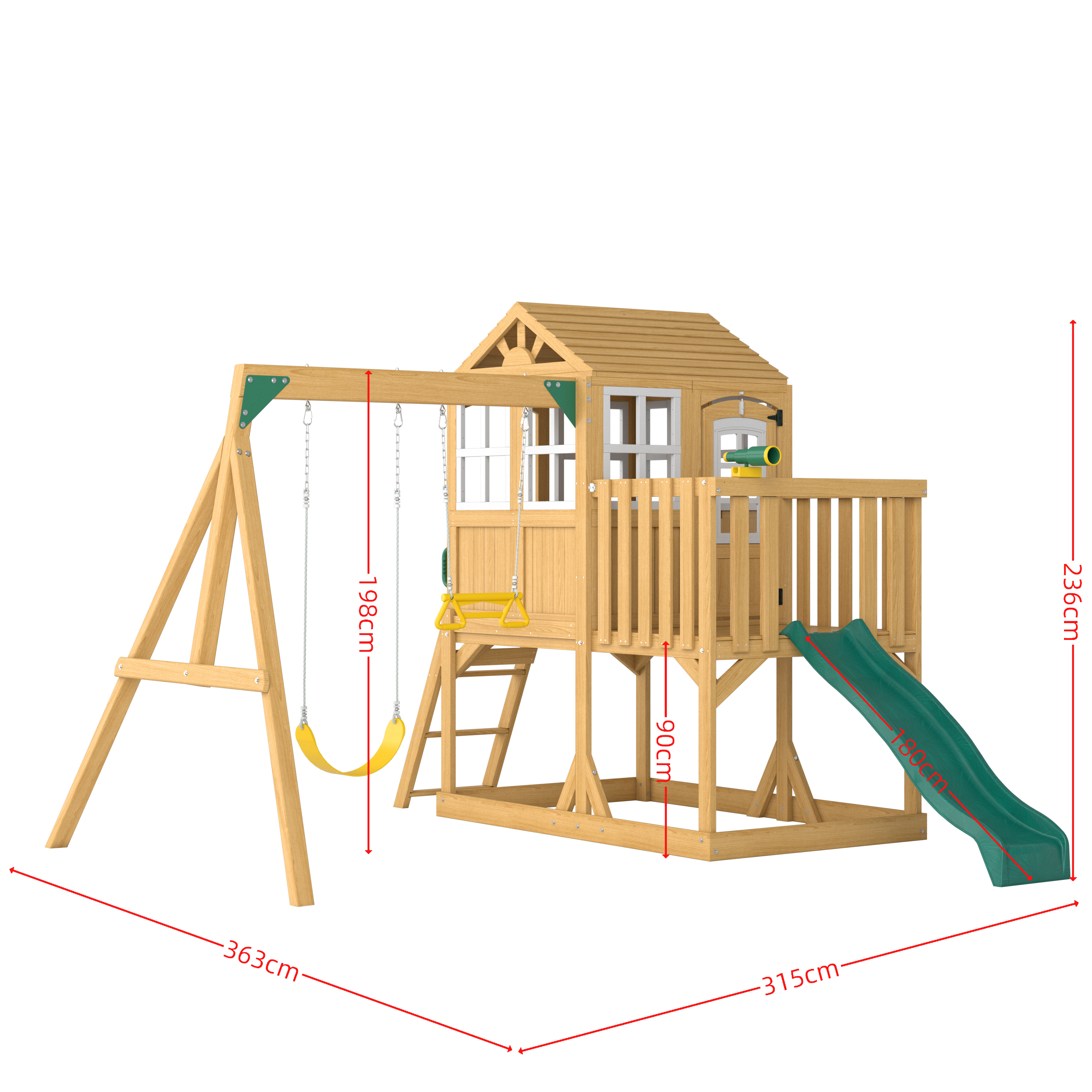 Ketibaan Baru: Playset kayu luar kami yang paling popular untuk keseronokan belakang rumah!