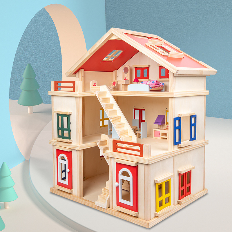 Perlu rumah boneka kayu untuk kanak -kanak yang menyeronokkan dan tahan lama?