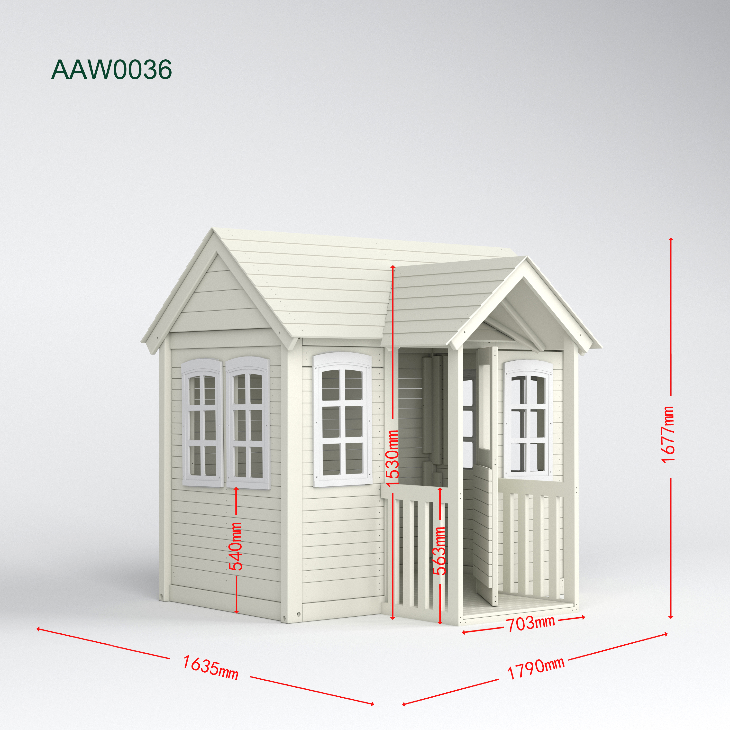 🌲 Cari pelarian luar yang sempurna dengan Wooden Playhouse baru Wideway! 🌲