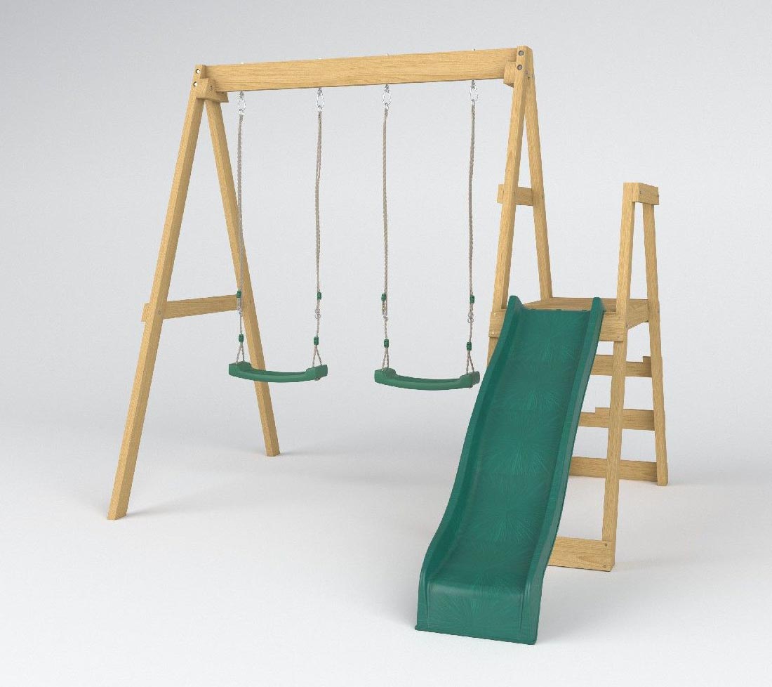 Smart Dash Wooden Swing Set